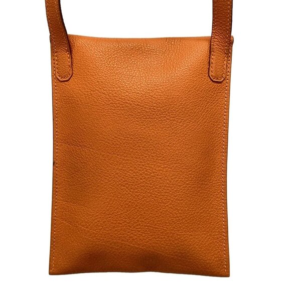 HERMES Amelie Orange Taurillon Clemence Square D Shoulder Bag 553--073125 - Picture 2 of 13